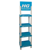 Toolway 999060 - HG 4-Shelf Empty Display Stand with Bilingual Header 13.5in wide