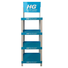 Toolway 999061 - HG 4-Shelf Empty Display Stand with Bilingual Header 19in wide