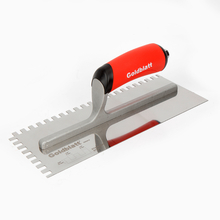 Toolway G02414 - Trowel Square Notch Stainless Steel 1/4 x 3/8 x 1/4  Ergo Handle