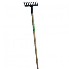 Toolway GT0523 - Garden Rake 8-Tine 48" Hardwood Handle