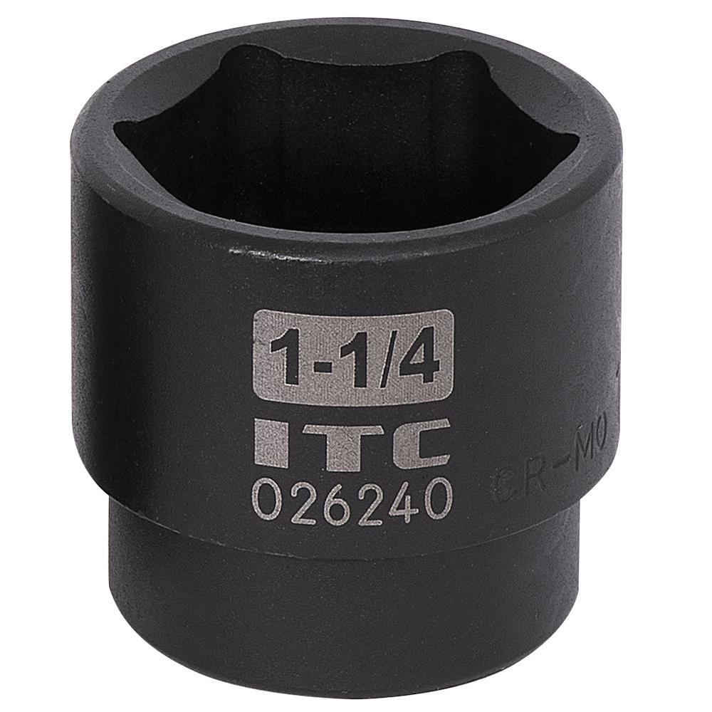 1/2&#34; DR x 1-1/4&#34; Impact Socket - 6 Point