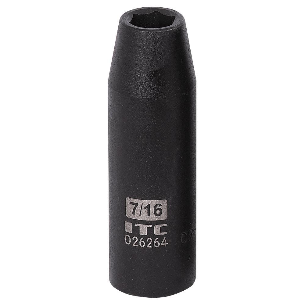 1/2&#34; DR x 7/16&#34; Deep Impact Socket - 6 Point