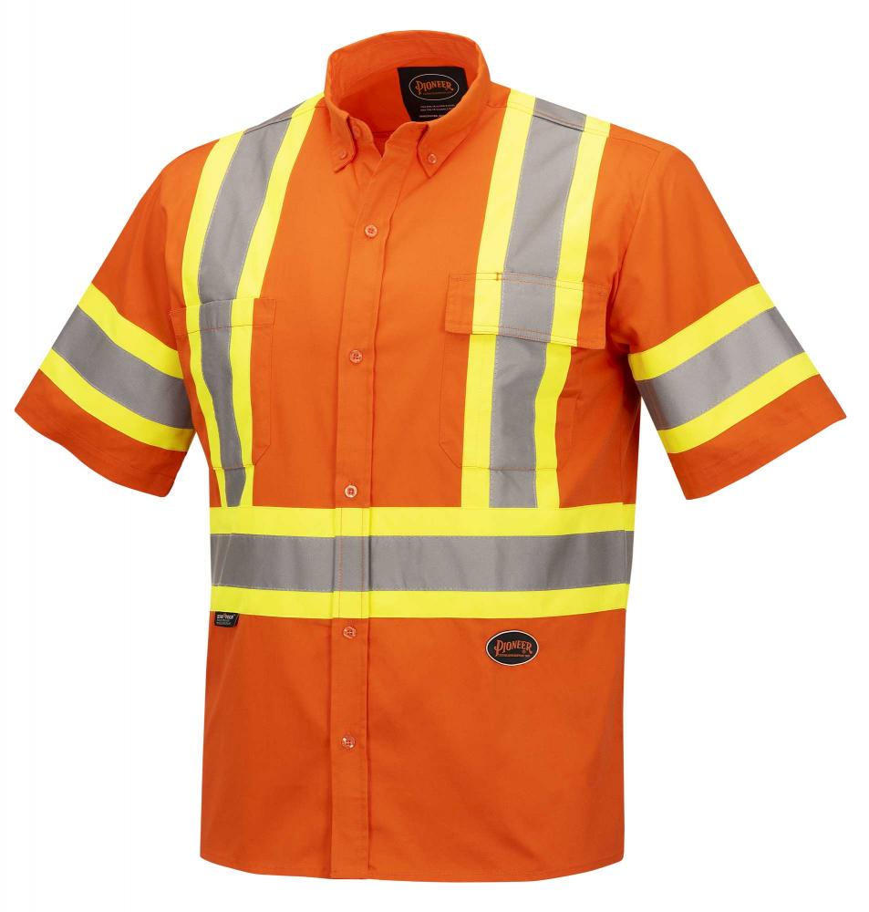 Hi-Vis Short Sleeved Cotton Safety Shirts