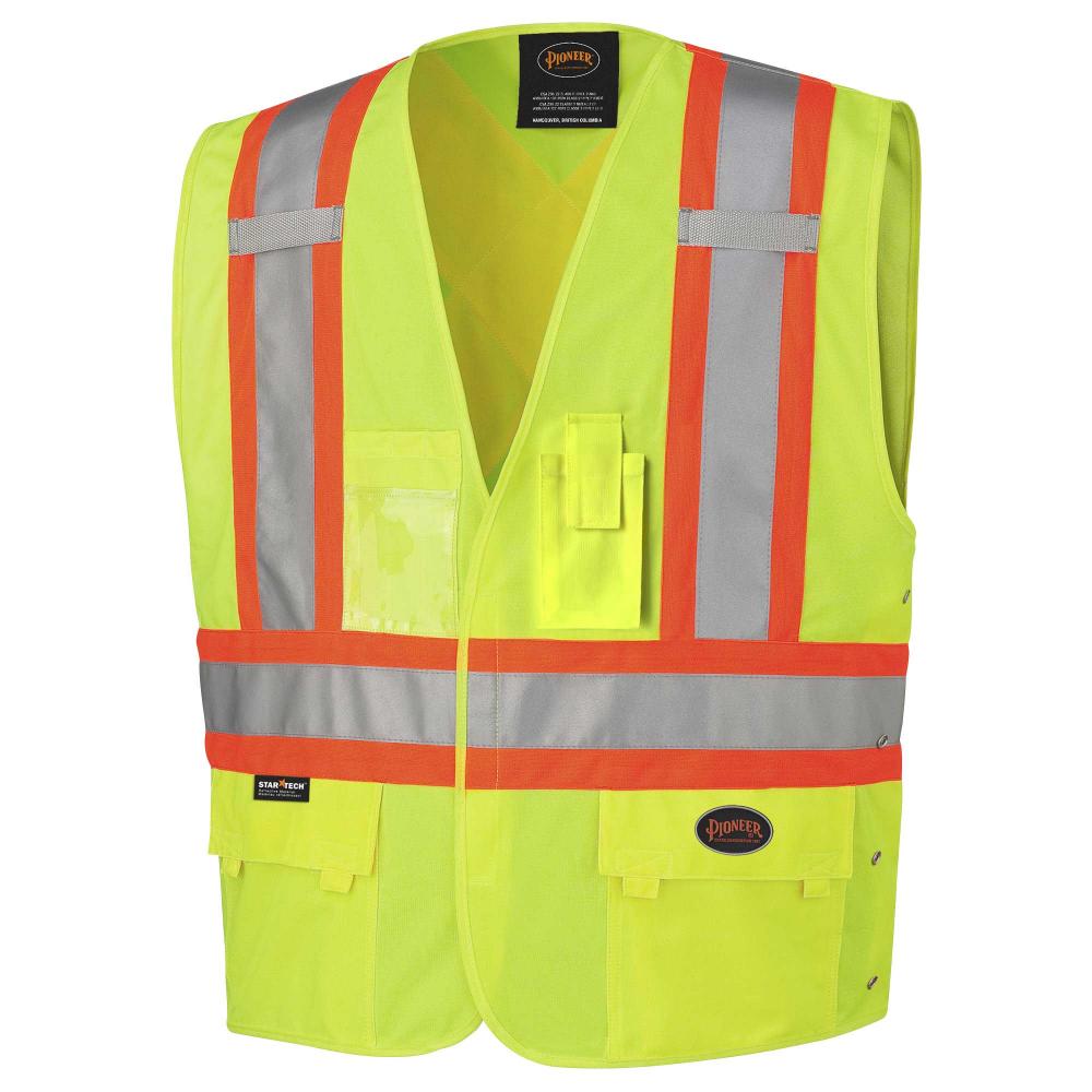 Hi-Vis Safety Vests with Adjustable Sides