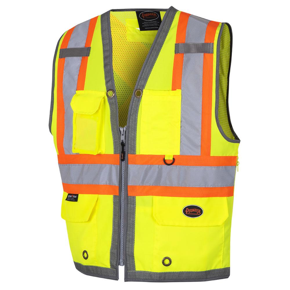 Mesh Back Zip-Front Surveyor’s Safety Vests