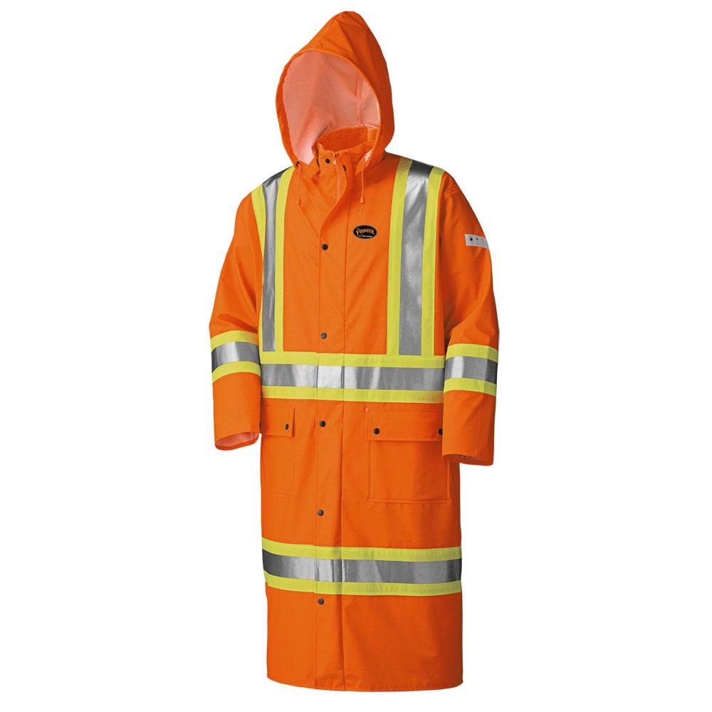 FR Waterproof Hi-Vis Safety Long Coats