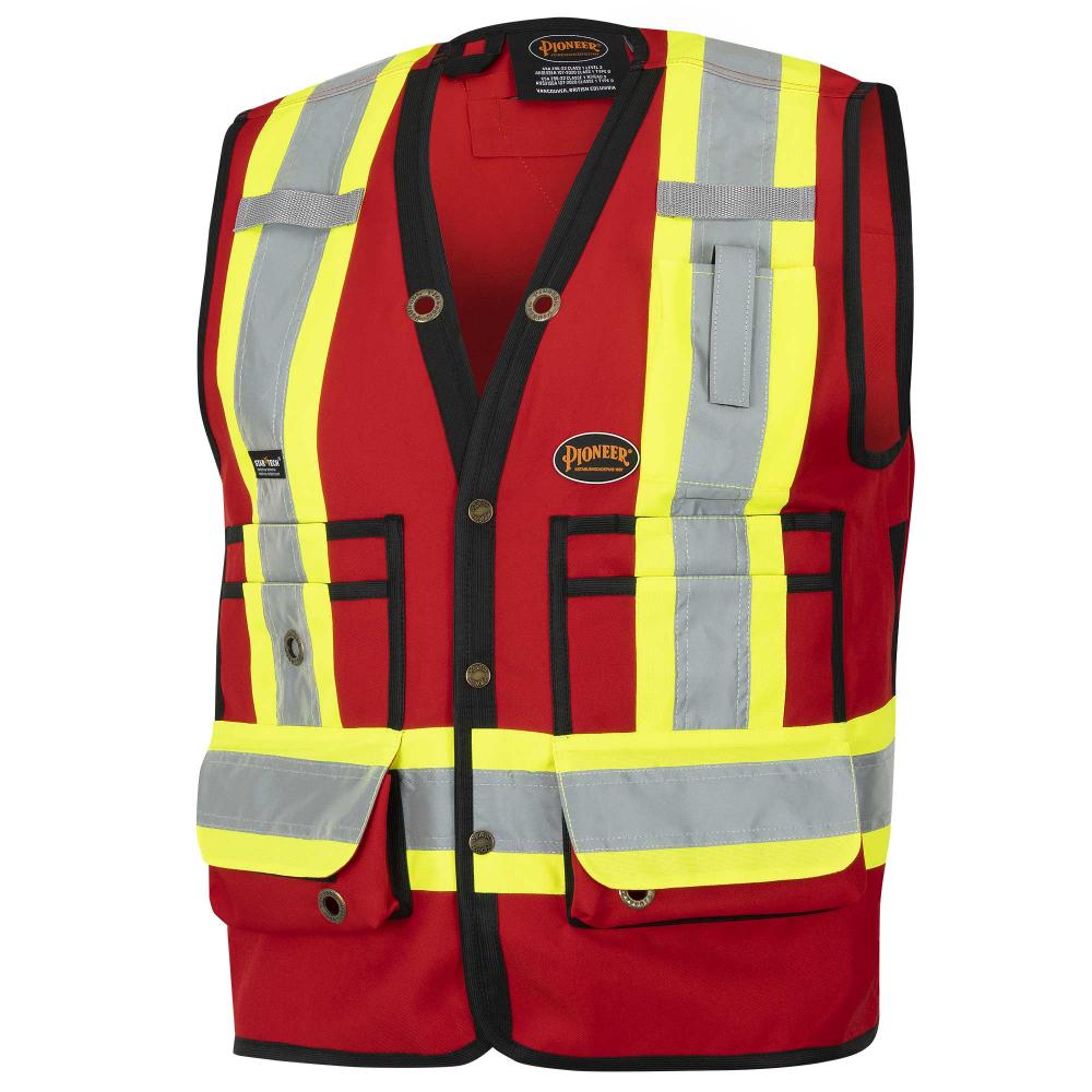 Surveyor&#39;s Safety Vests - 150D Woven Twill Polyester