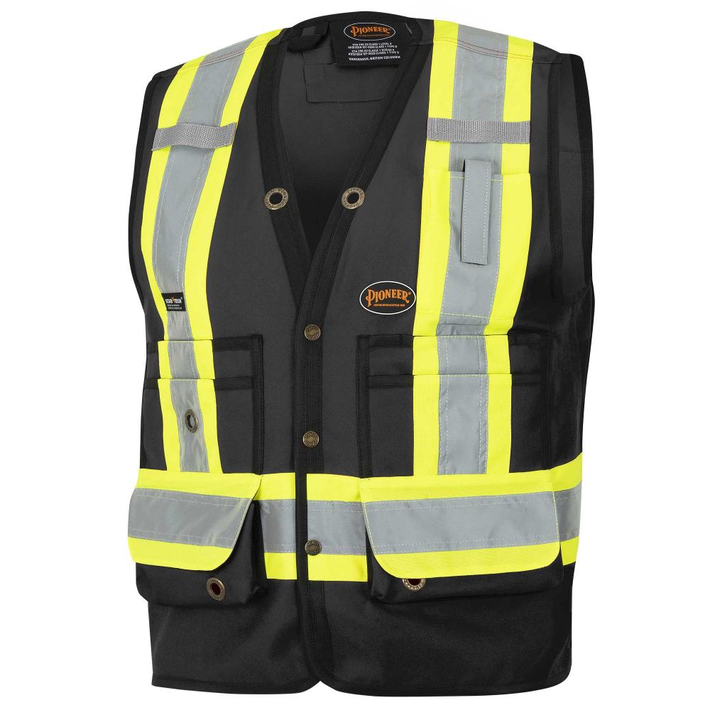 Surveyor&#39;s Safety Vests - 150D Woven Twill Polyester