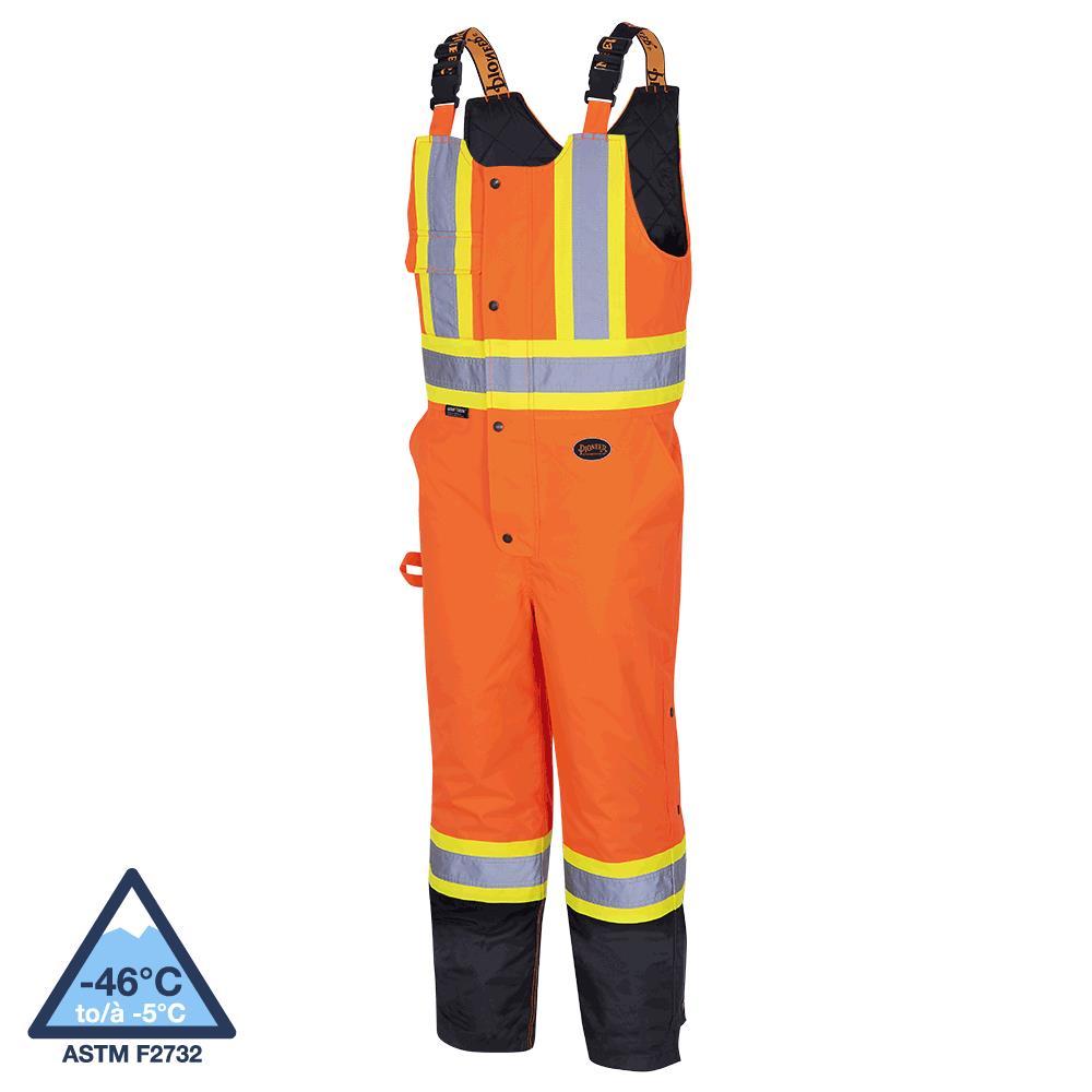 Hi-Vis Waterproof Quilted Safety Overalls