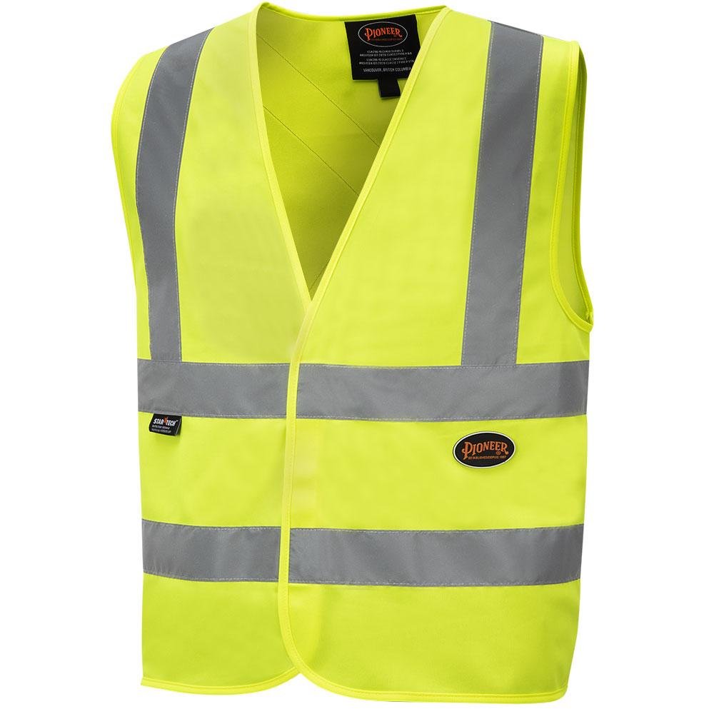 Safety Vest with 2&#34; Tape - Tricot Polyester