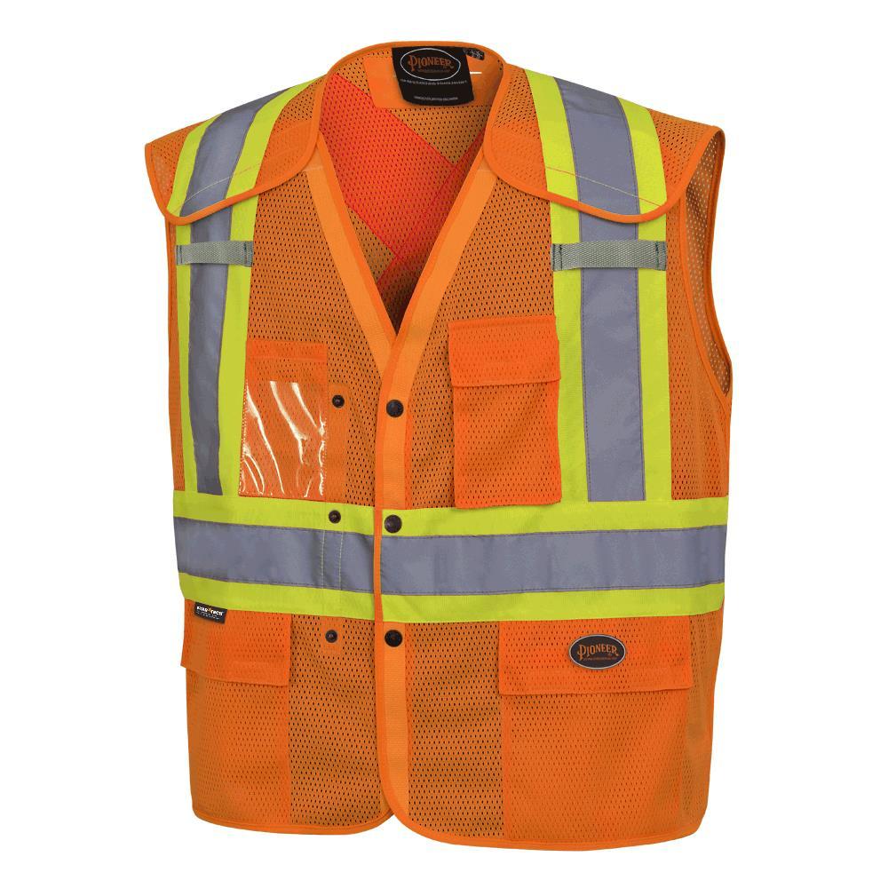 Hi-Vis Drop Shoulder Polyester Mesh Safety Vests