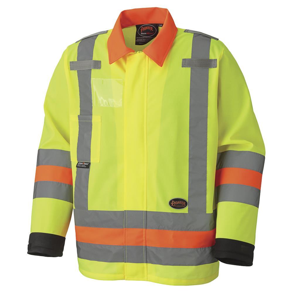 Hi-Vis Breathable Traffic Safety Jackets - Tricot Poly