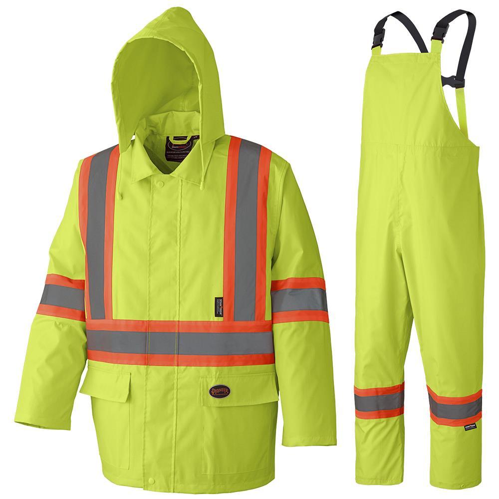 Hi-Vis Waterproof Safety Rain Suits