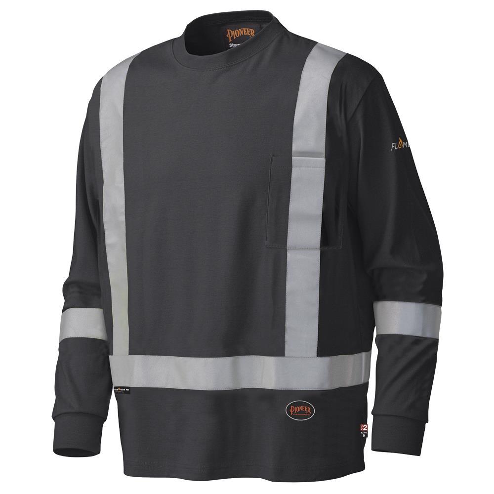 FR/Arc Rated Long-Sleeved Safety Shirts - 100% Cotton