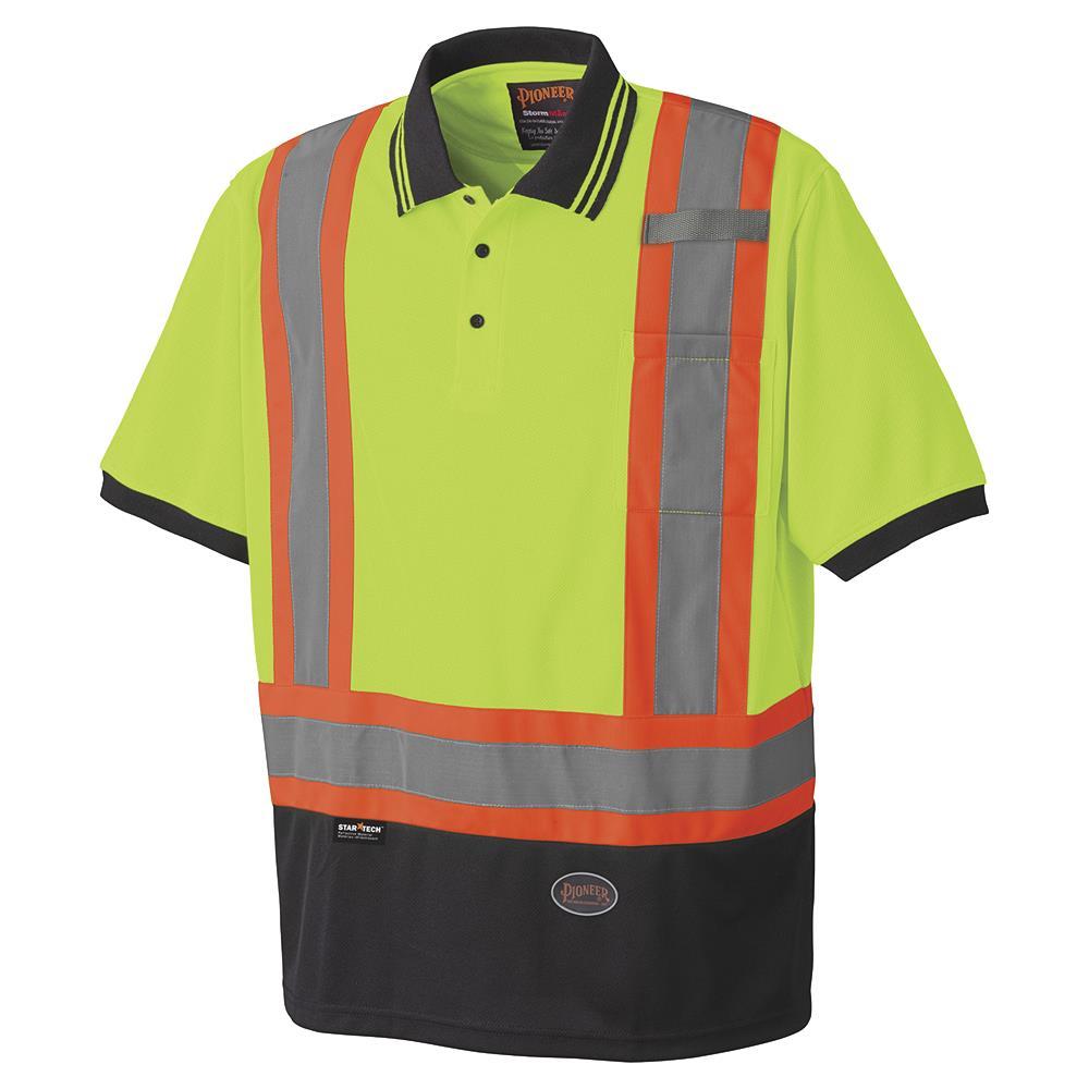 Hi-Vis Safety Short-Sleeved Polo Shirts