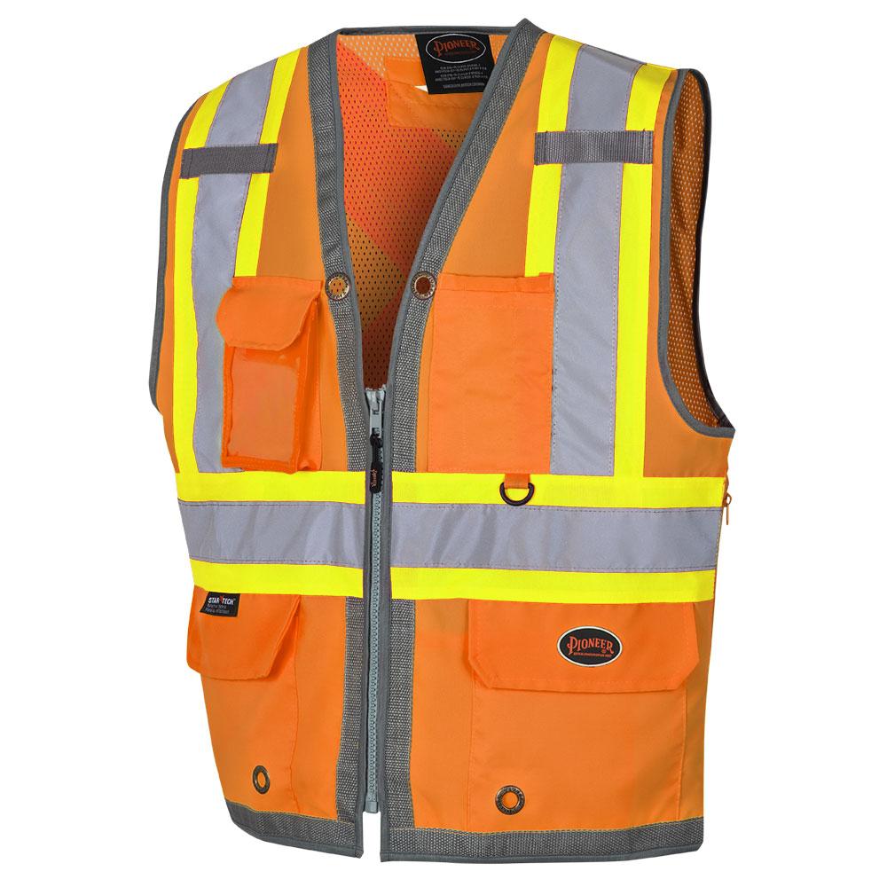 Mesh Back Zip-Front Surveyor’s Safety Vests