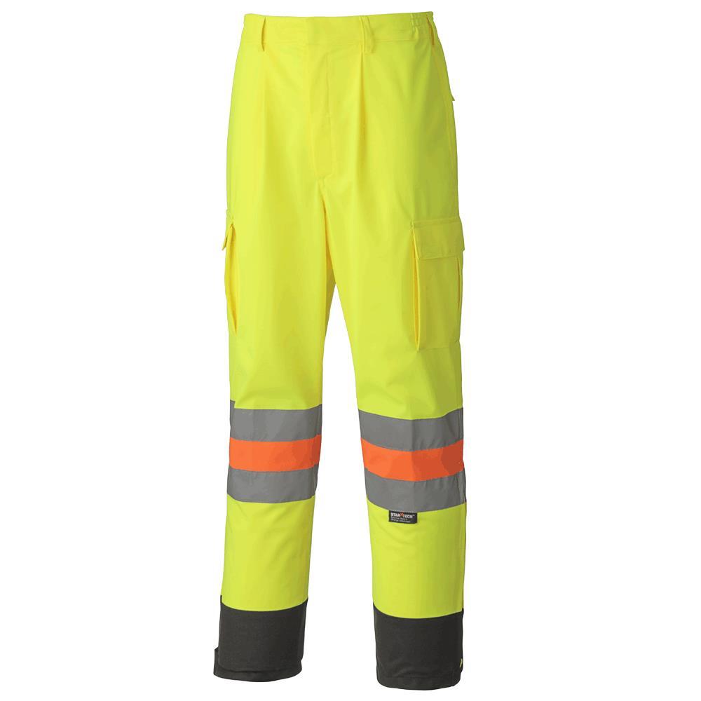 Hi-Vis Breathable Traffic Safety Pants - Tricot Polyester - MTQ Approved