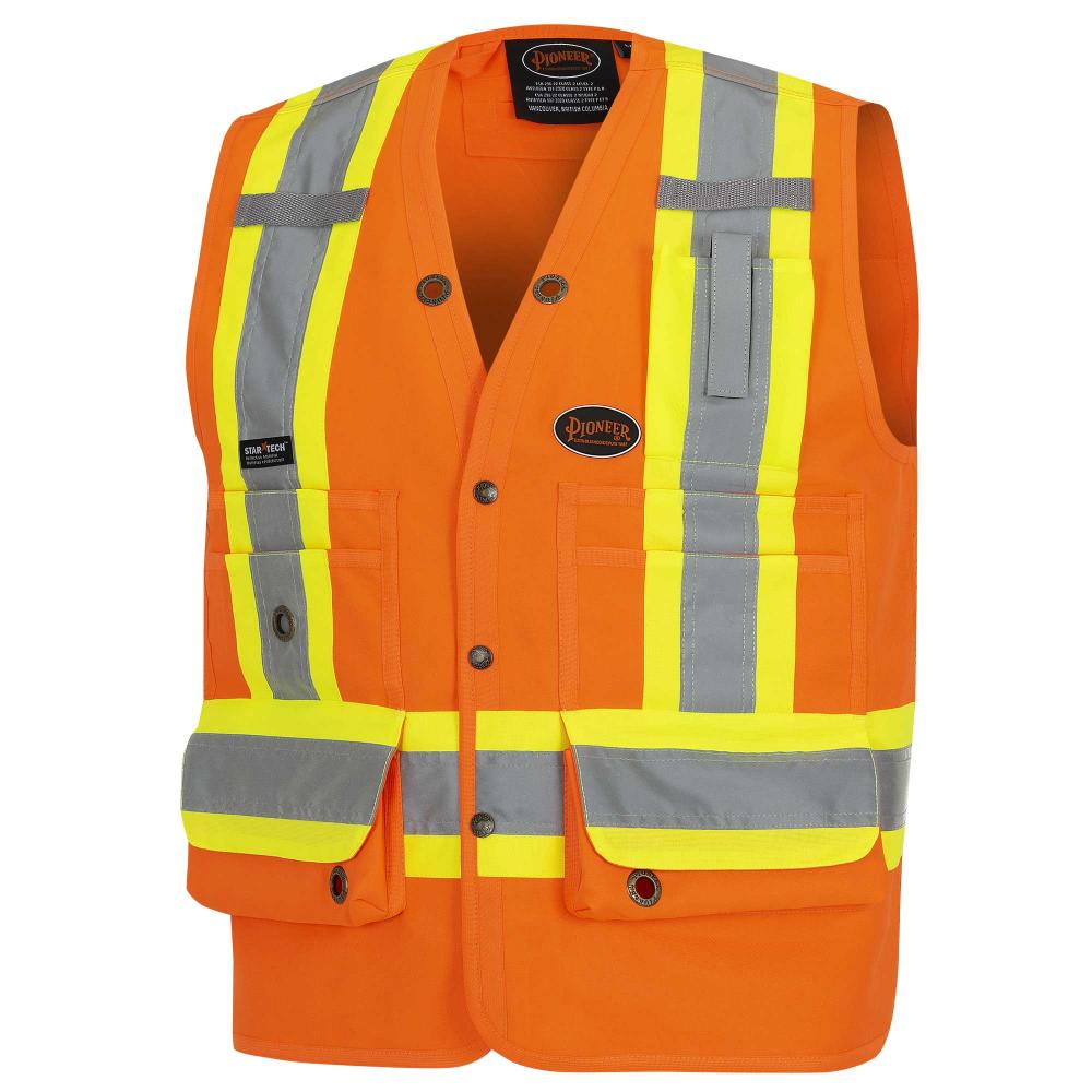 Surveyor&#39;s Safety Vests - 150D Woven Twill Polyester