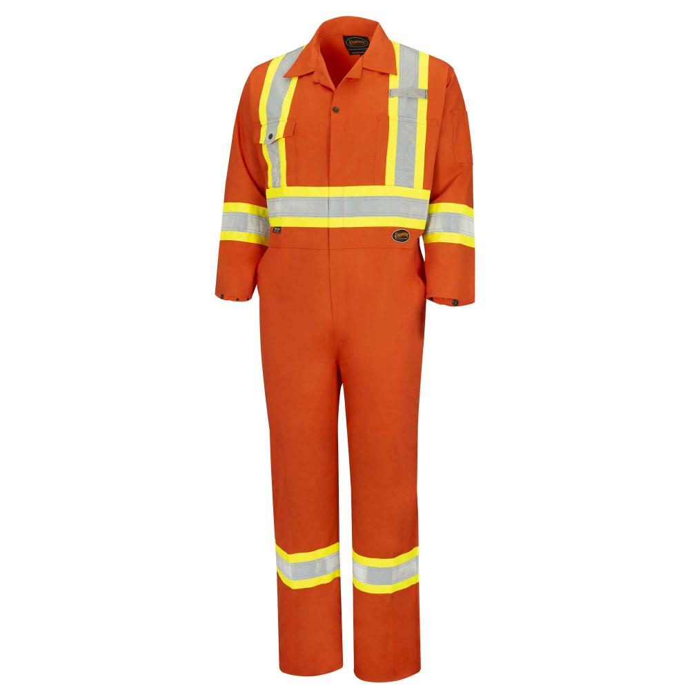 Hi-Vis Industrial Wash Safety Coveralls