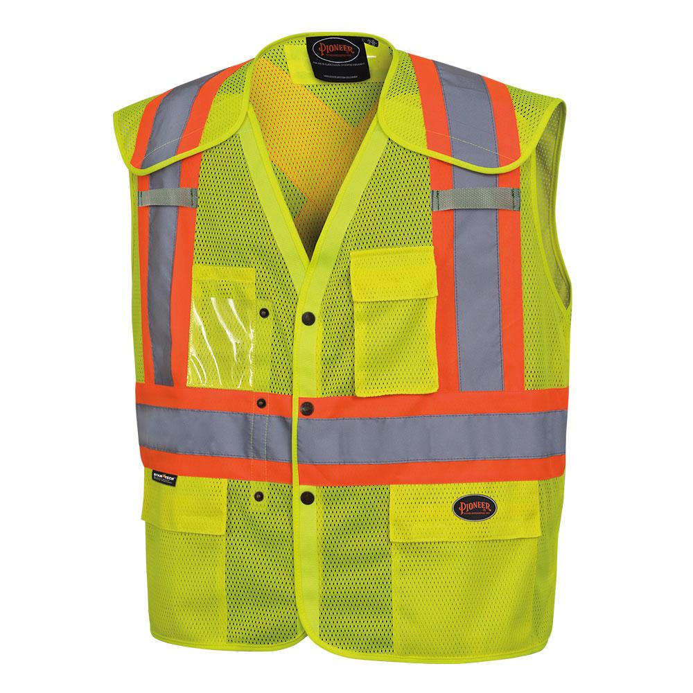 Hi-Vis Drop Shoulder Polyester Mesh Safety Vests