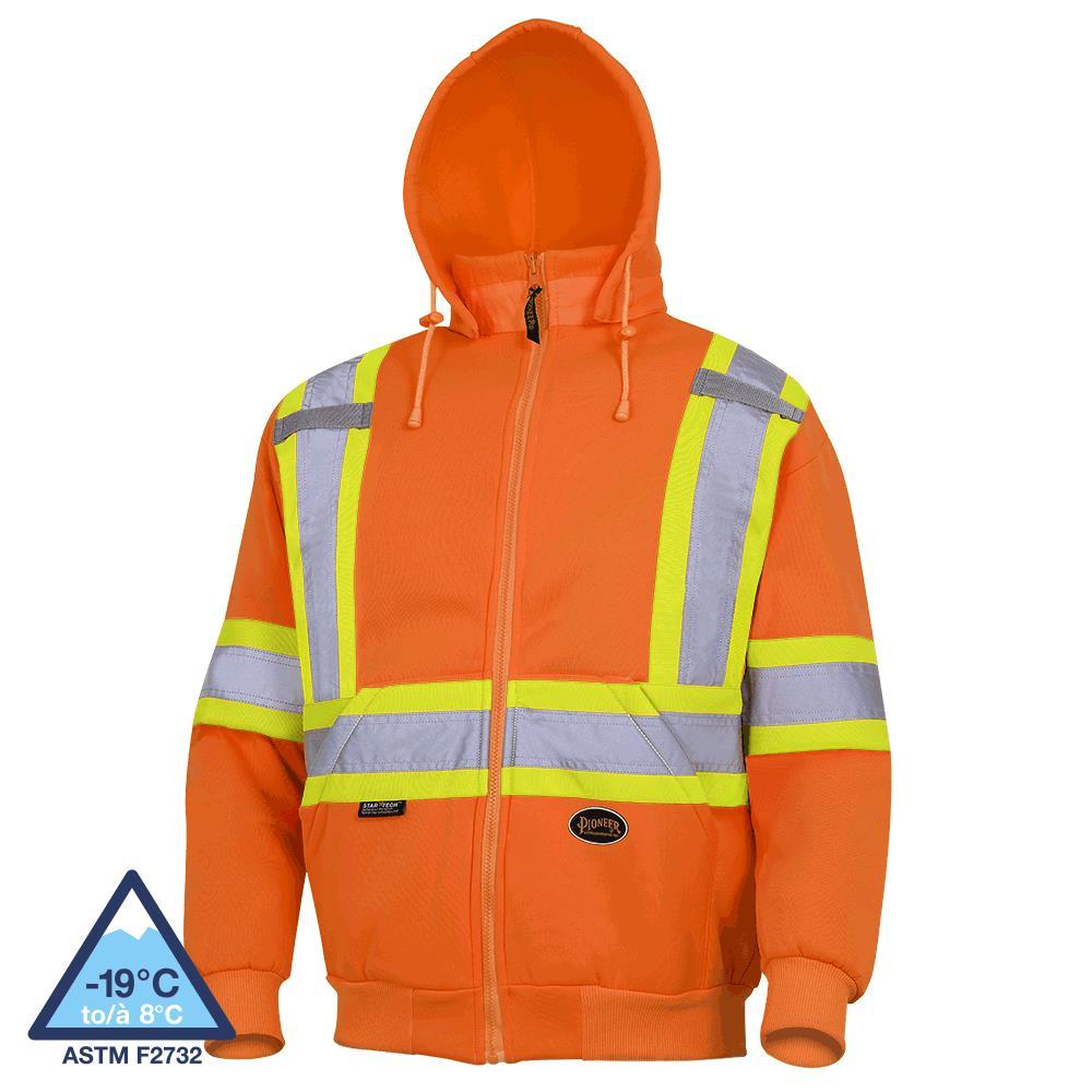 Hi Vis Polyester Fleece Hoodies