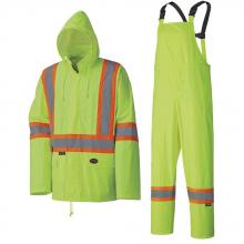 Pioneer V1080160-XS - Waterproof Lightweight Safety Rainsuits - Polyester/PVC