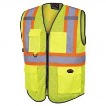 Pioneer V1024860-XS - Zip Front Safety Vests - Multi Pockets