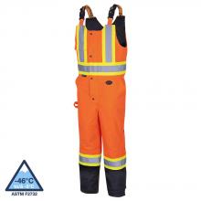 Pioneer V1120651-XXS - Hi-Vis Waterproof Quilted Safety Overalls