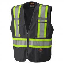 Pioneer V1021170-XS - Tear-Away Mesh Back Zip Front Safety Vests - Tricot Polyester