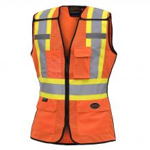 Pioneer V1023650-XS - Women’s  Tear-Away Safety Vests - Polyester Mesh