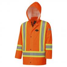 Pioneer V3520150-XS - FR Waterproof Hi-Vis Safety Jackets - Detachable Hood