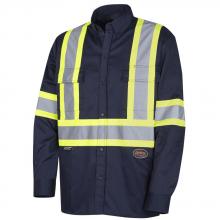 Pioneer V2080680-XL - Button Work Shirt with Reflective Tape