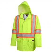 Pioneer V1081360-XL - Waterproof Safety Jackets - "The Rock  " - PU Coated 300D Oxford Polyester