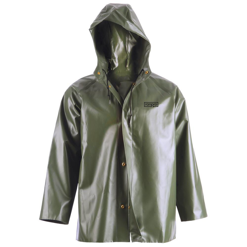 Canadian Waterproof Hooded Rain Jackets - PVC Coated Polyester