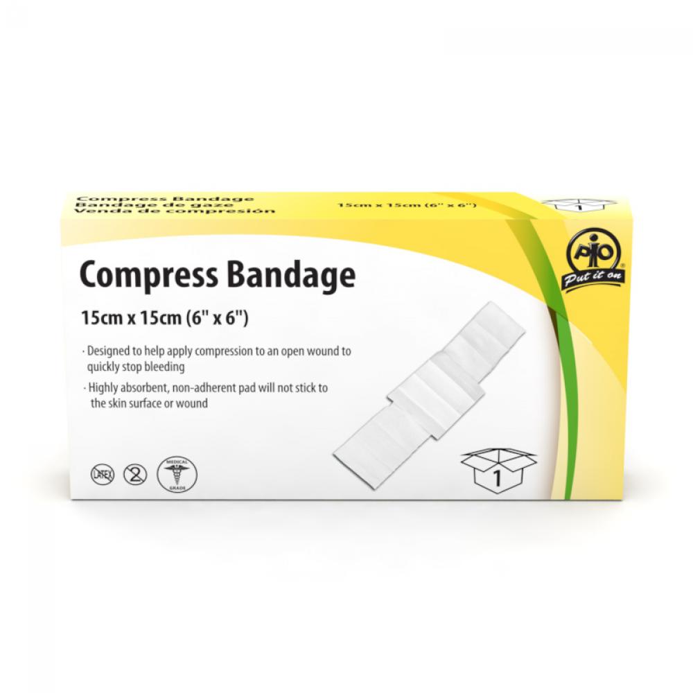 Compress Bandage, 15 x 15cm, 1/Box