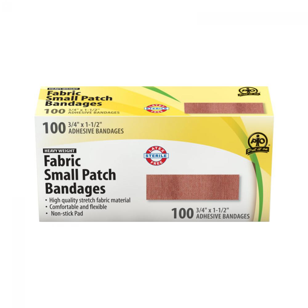 Fabric Patch Bandage, Small, 2 x 3.75cm, 100/Box