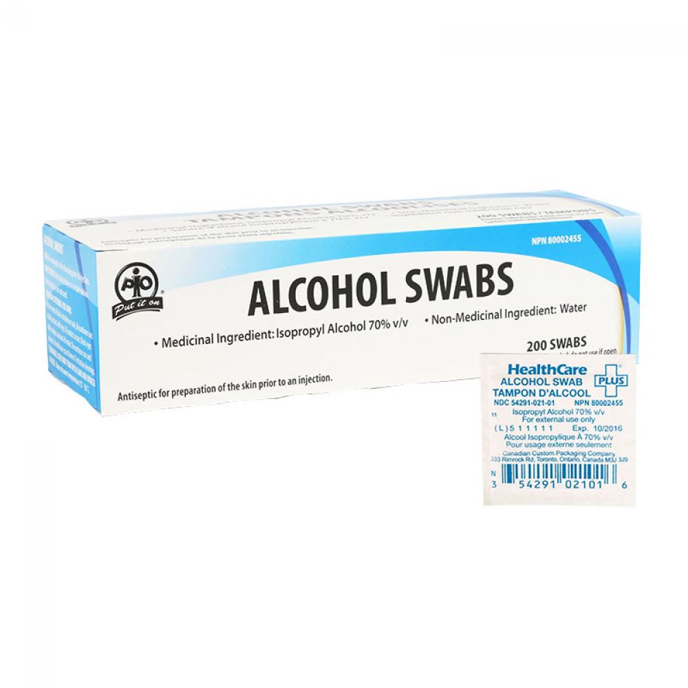 Alcohol Wipes, 200/Box