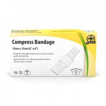 Wasip F1105801 - Compress Bandage, 15 x 15cm, 1/Box