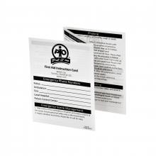 Wasip F3080100 - First Aid Instruction Card, Bilingual