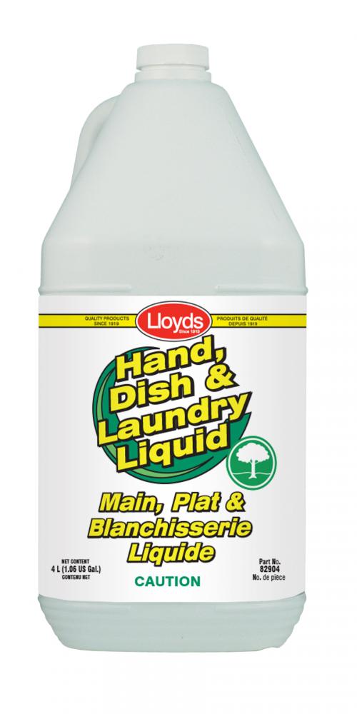 Dish, hand and laundry liquid cleaner