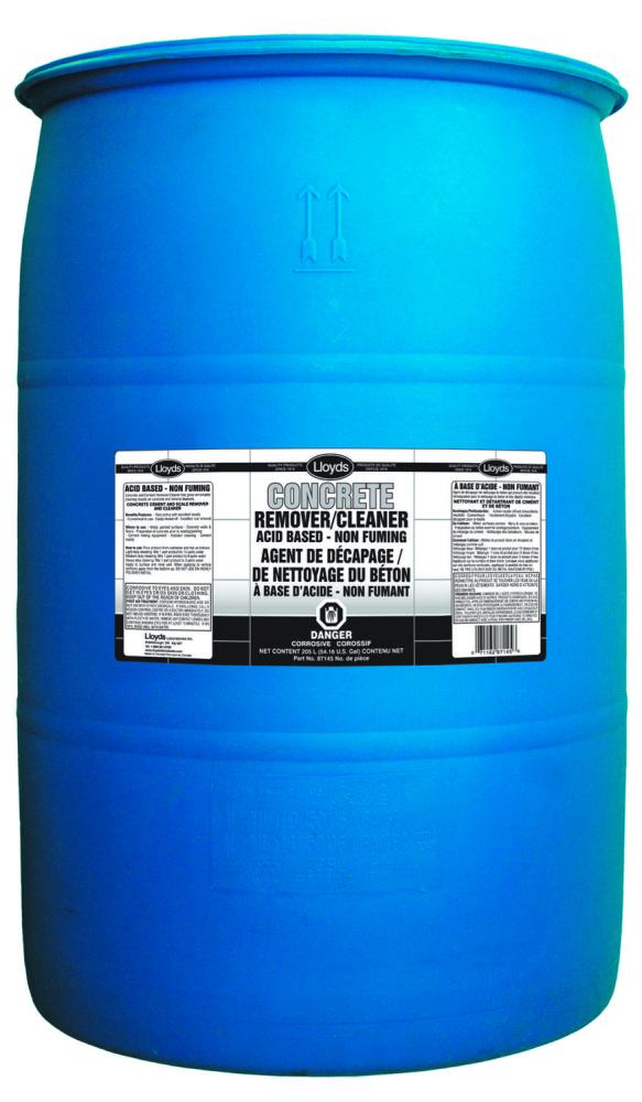 Acid based concrete remover and cleaner