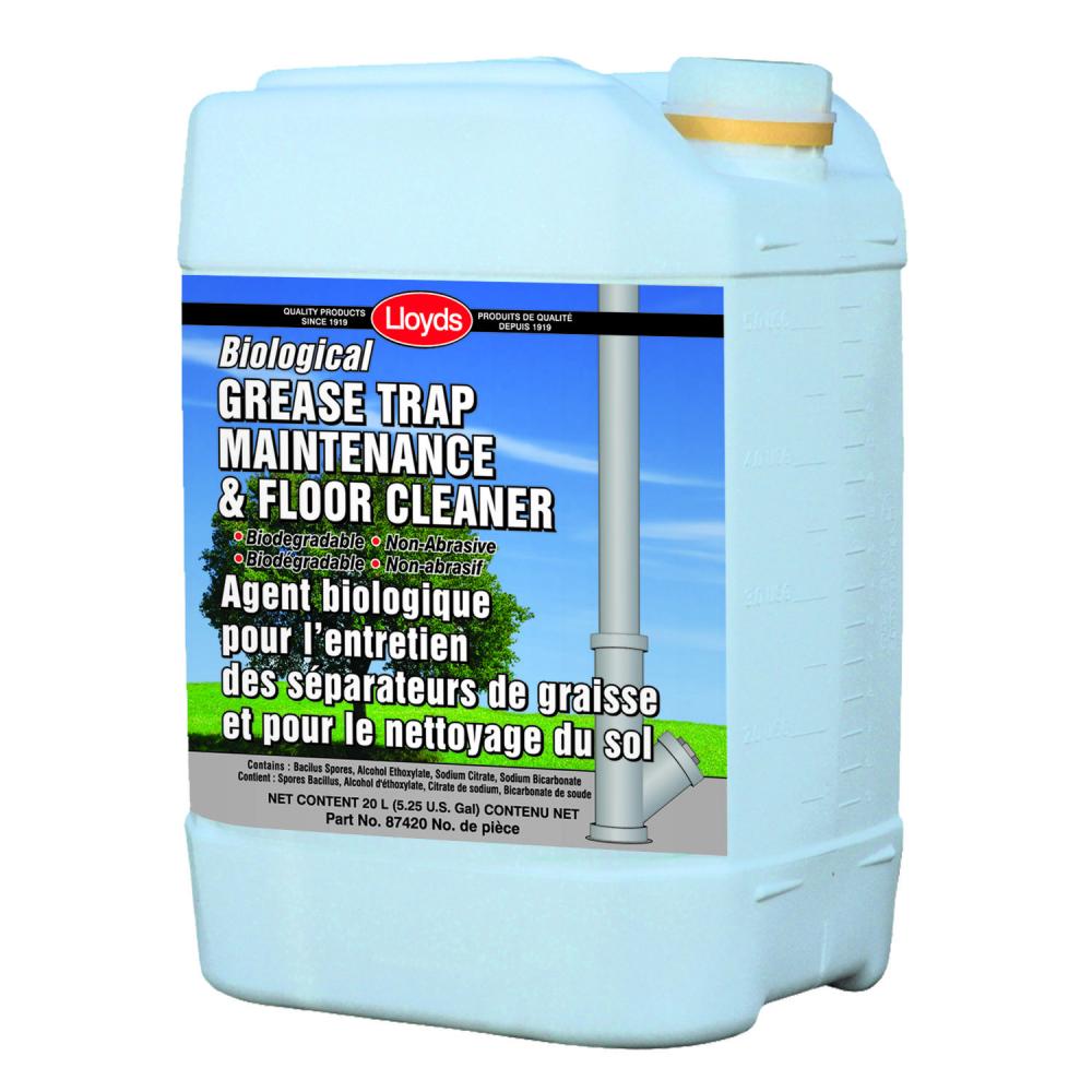 Biological grease trap maintenance and floor cleaner