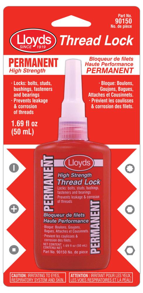 Permanent high strength thread lock